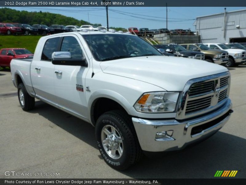 Bright White / Dark Slate 2012 Dodge Ram 2500 HD Laramie Mega Cab 4x4