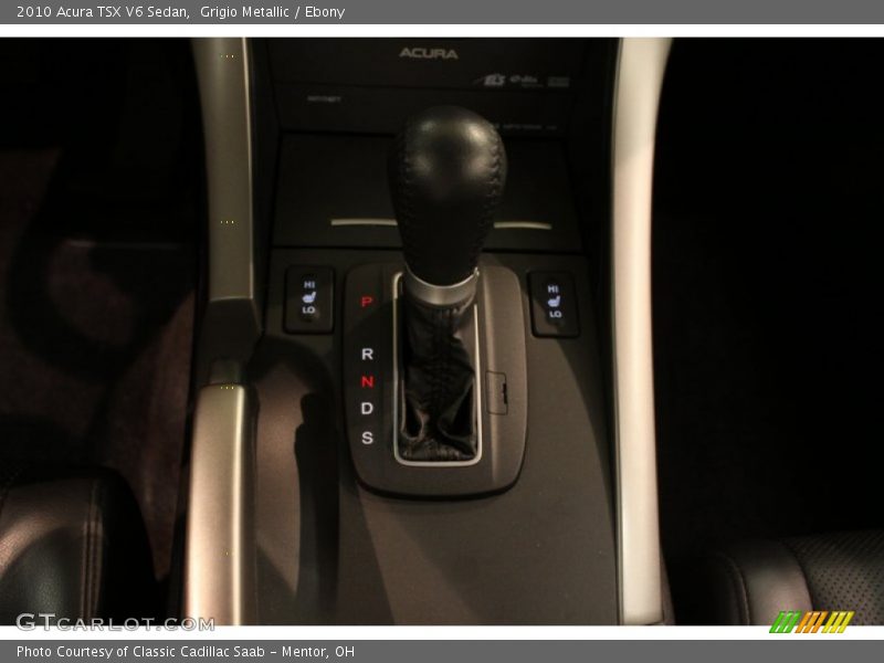 Grigio Metallic / Ebony 2010 Acura TSX V6 Sedan