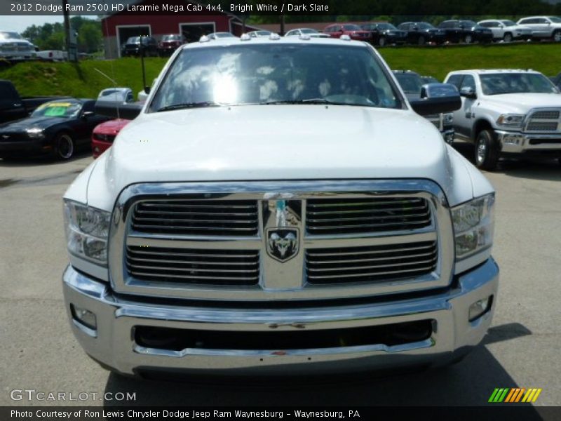Bright White / Dark Slate 2012 Dodge Ram 2500 HD Laramie Mega Cab 4x4