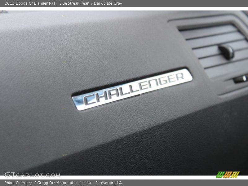 Blue Streak Pearl / Dark Slate Gray 2012 Dodge Challenger R/T