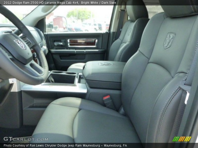 Bright White / Dark Slate 2012 Dodge Ram 2500 HD Laramie Mega Cab 4x4