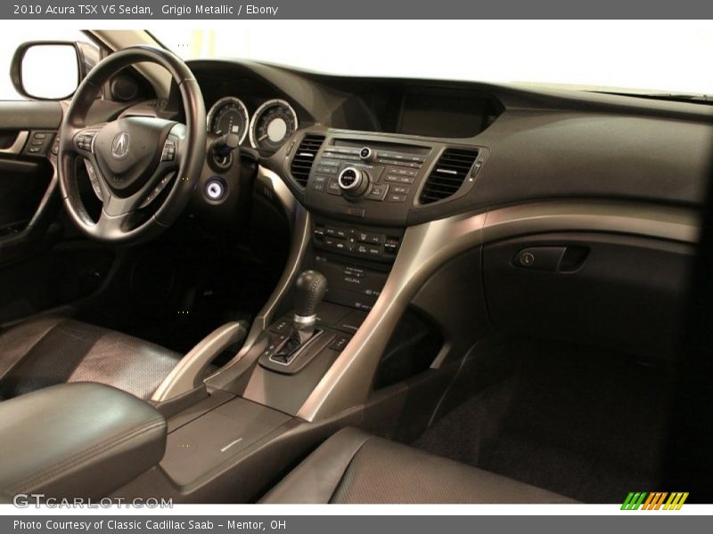 Grigio Metallic / Ebony 2010 Acura TSX V6 Sedan