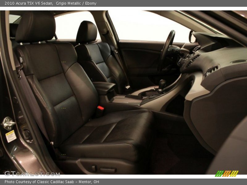 Grigio Metallic / Ebony 2010 Acura TSX V6 Sedan