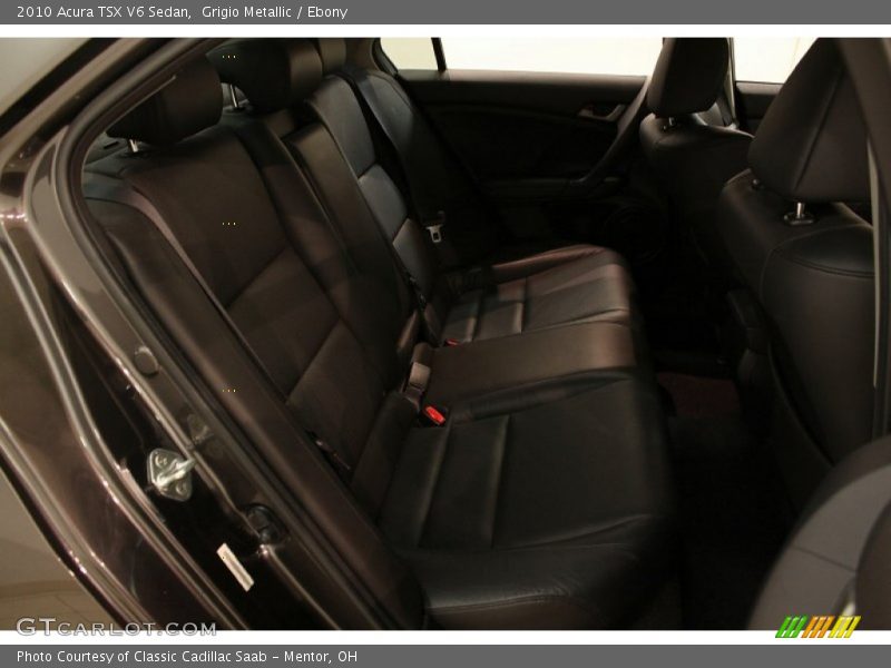 Grigio Metallic / Ebony 2010 Acura TSX V6 Sedan