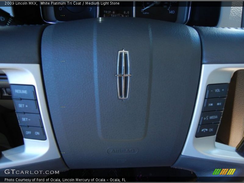 White Platinum Tri Coat / Medium Light Stone 2009 Lincoln MKX