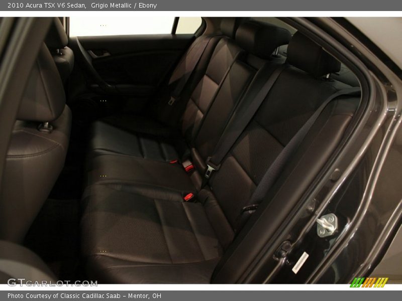 Grigio Metallic / Ebony 2010 Acura TSX V6 Sedan