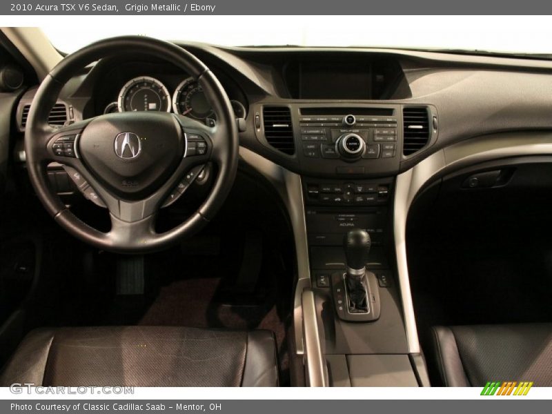 Grigio Metallic / Ebony 2010 Acura TSX V6 Sedan