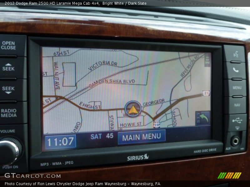 Bright White / Dark Slate 2012 Dodge Ram 2500 HD Laramie Mega Cab 4x4