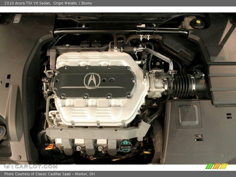 Grigio Metallic / Ebony 2010 Acura TSX V6 Sedan