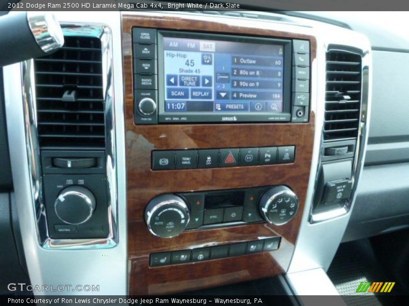 Bright White / Dark Slate 2012 Dodge Ram 2500 HD Laramie Mega Cab 4x4