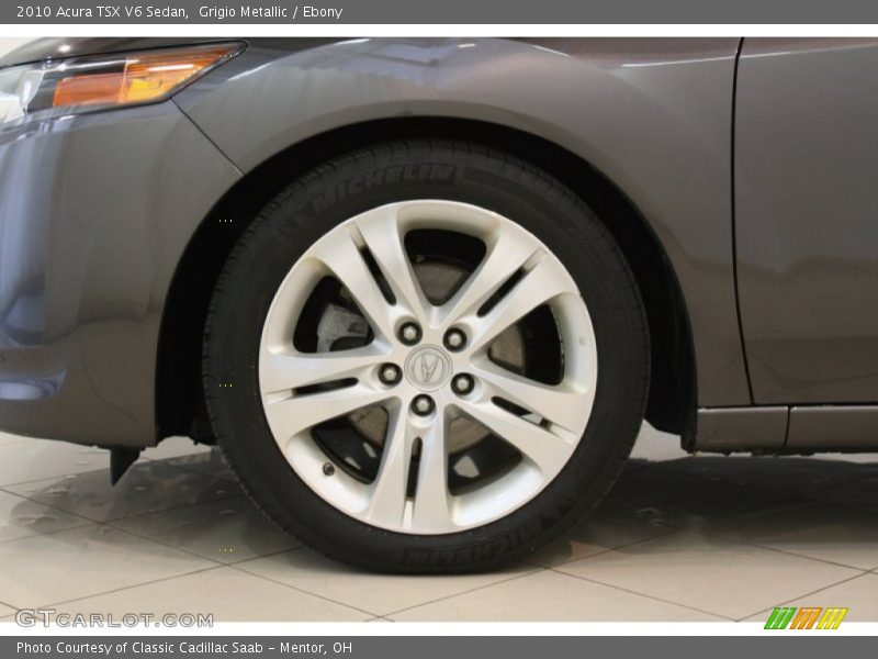 Grigio Metallic / Ebony 2010 Acura TSX V6 Sedan