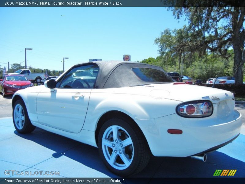Marble White / Black 2006 Mazda MX-5 Miata Touring Roadster