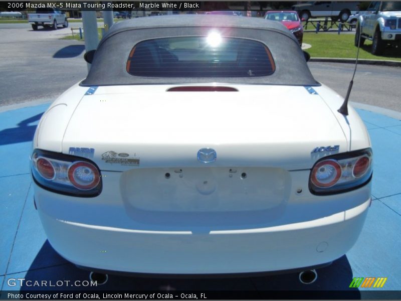Marble White / Black 2006 Mazda MX-5 Miata Touring Roadster
