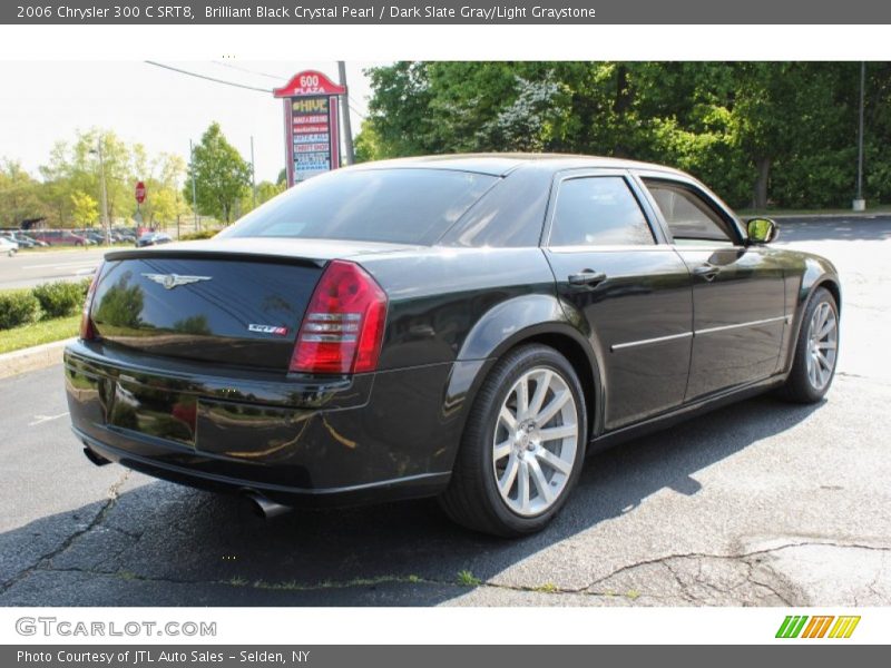 Brilliant Black Crystal Pearl / Dark Slate Gray/Light Graystone 2006 Chrysler 300 C SRT8
