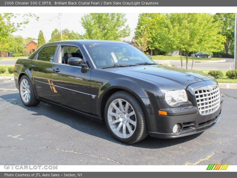 Brilliant Black Crystal Pearl / Dark Slate Gray/Light Graystone 2006 Chrysler 300 C SRT8