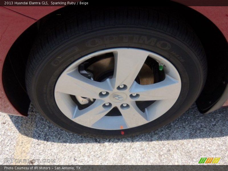 Sparkling Ruby / Beige 2013 Hyundai Elantra GLS