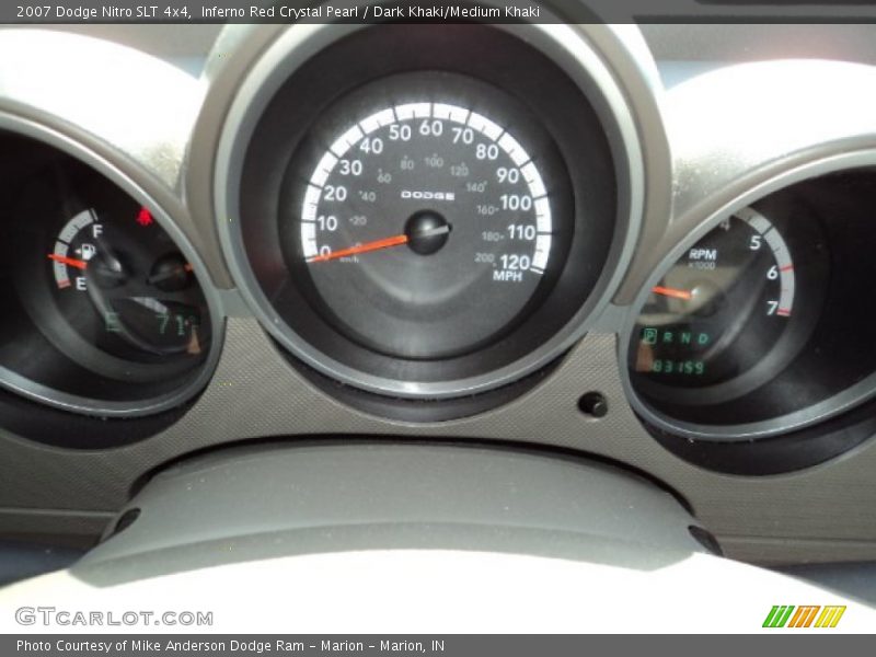 Inferno Red Crystal Pearl / Dark Khaki/Medium Khaki 2007 Dodge Nitro SLT 4x4