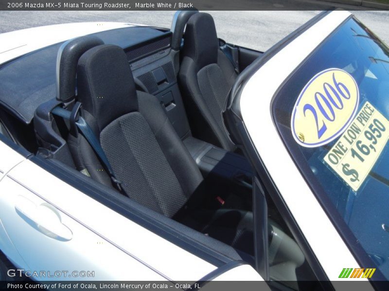 Marble White / Black 2006 Mazda MX-5 Miata Touring Roadster
