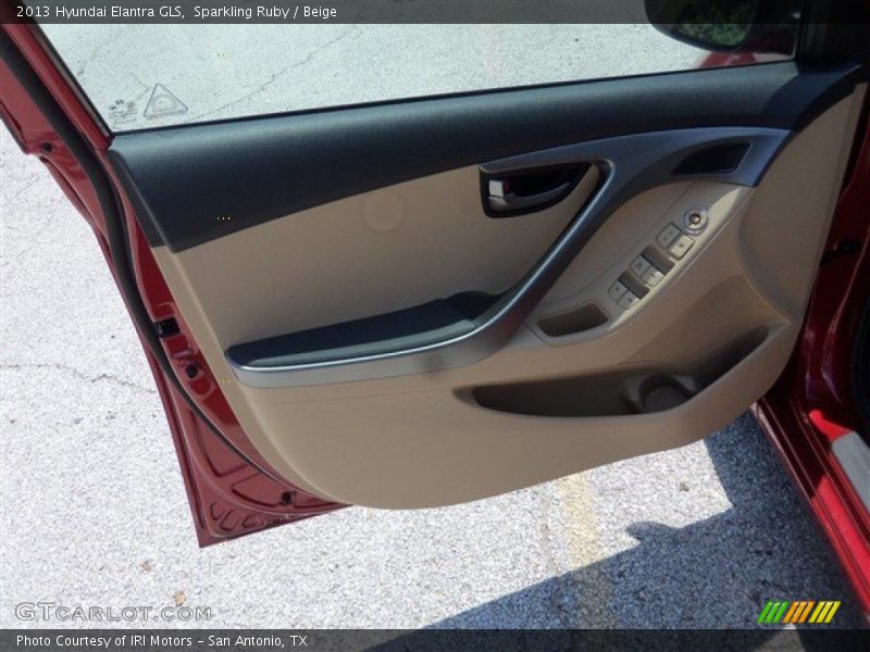 Sparkling Ruby / Beige 2013 Hyundai Elantra GLS