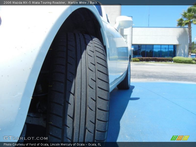 Marble White / Black 2006 Mazda MX-5 Miata Touring Roadster