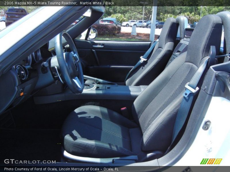Marble White / Black 2006 Mazda MX-5 Miata Touring Roadster