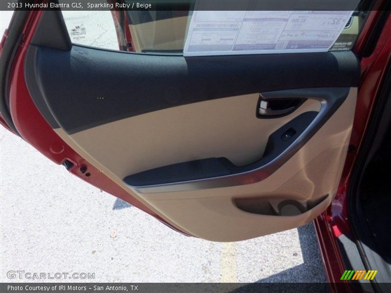 Sparkling Ruby / Beige 2013 Hyundai Elantra GLS