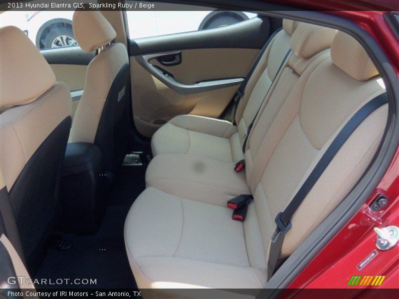 Sparkling Ruby / Beige 2013 Hyundai Elantra GLS