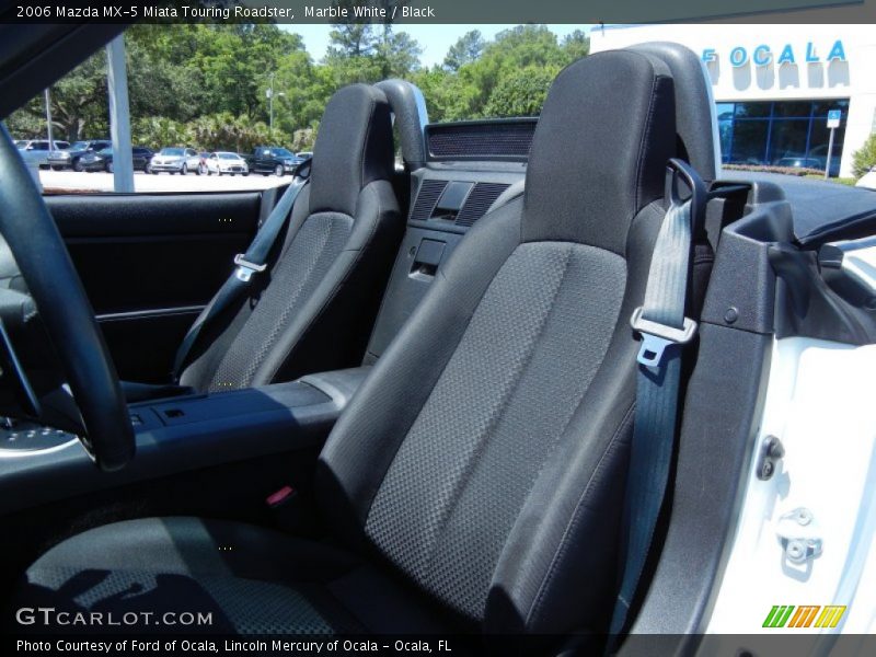 Marble White / Black 2006 Mazda MX-5 Miata Touring Roadster