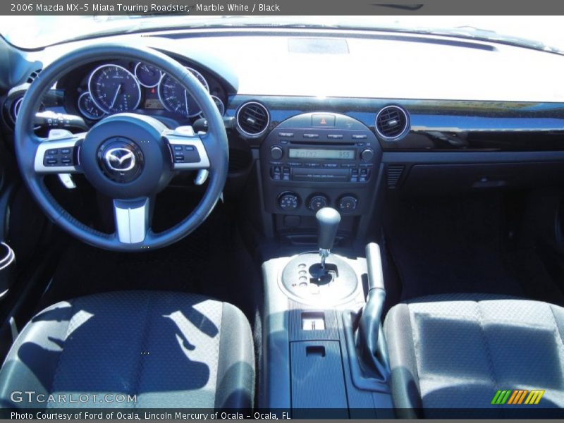 Marble White / Black 2006 Mazda MX-5 Miata Touring Roadster