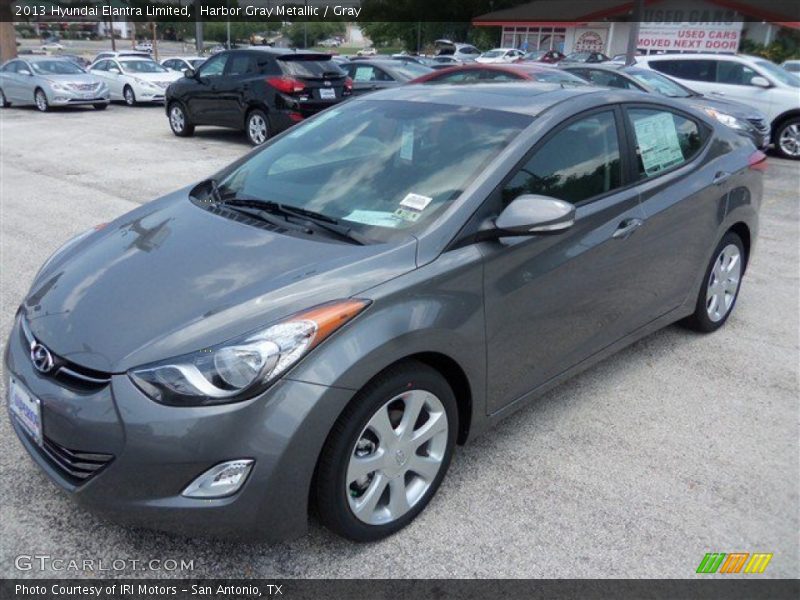 Harbor Gray Metallic / Gray 2013 Hyundai Elantra Limited