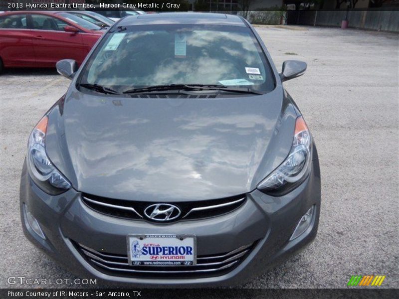 Harbor Gray Metallic / Gray 2013 Hyundai Elantra Limited