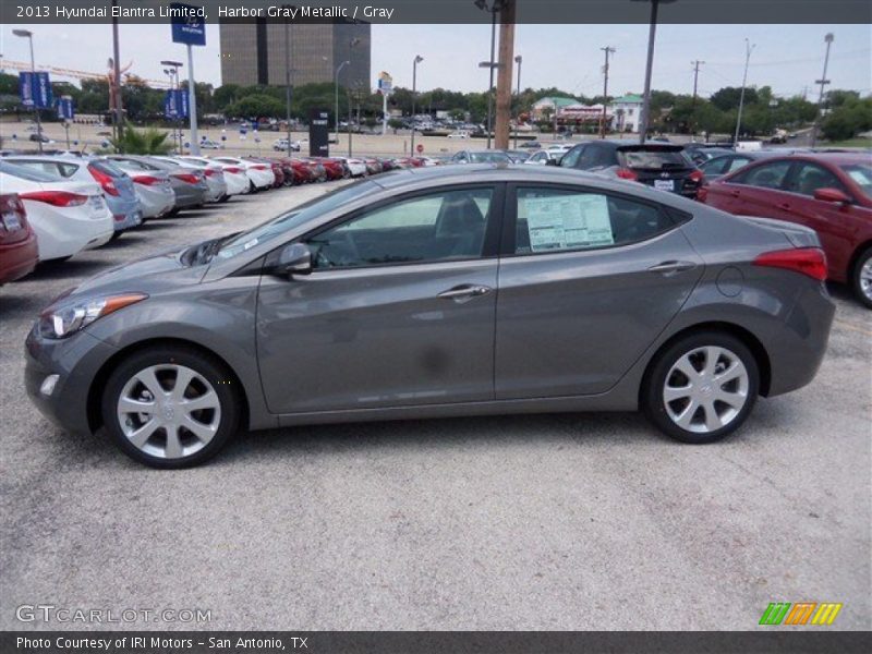 Harbor Gray Metallic / Gray 2013 Hyundai Elantra Limited