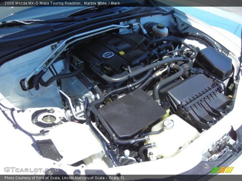 Marble White / Black 2006 Mazda MX-5 Miata Touring Roadster