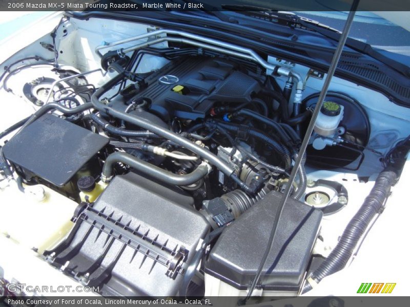 Marble White / Black 2006 Mazda MX-5 Miata Touring Roadster