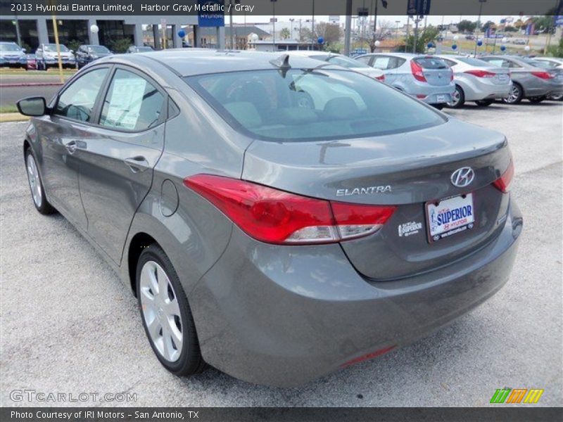 Harbor Gray Metallic / Gray 2013 Hyundai Elantra Limited