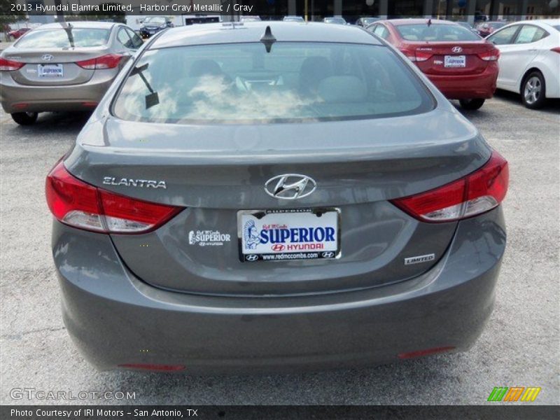 Harbor Gray Metallic / Gray 2013 Hyundai Elantra Limited