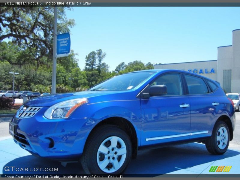 Indigo Blue Metallic / Gray 2011 Nissan Rogue S