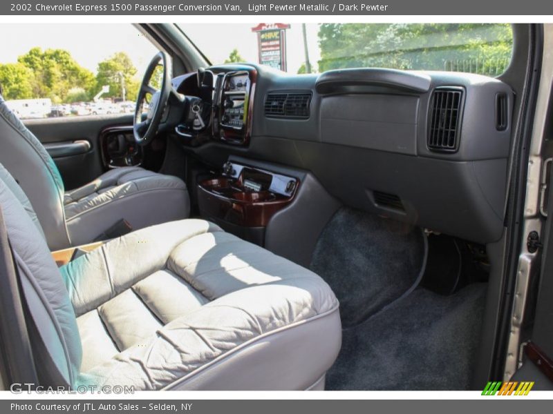 Light Pewter Metallic / Dark Pewter 2002 Chevrolet Express 1500 Passenger Conversion Van