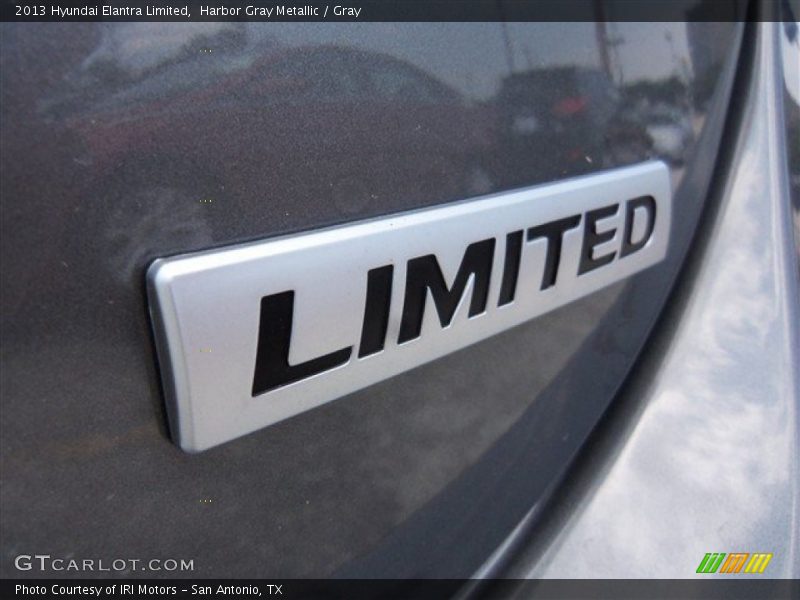 Harbor Gray Metallic / Gray 2013 Hyundai Elantra Limited