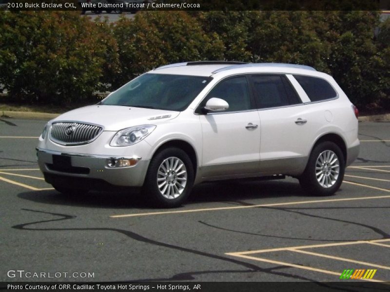 White Diamond Tricoat / Cashmere/Cocoa 2010 Buick Enclave CXL