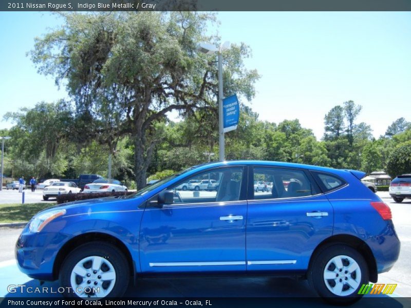 Indigo Blue Metallic / Gray 2011 Nissan Rogue S