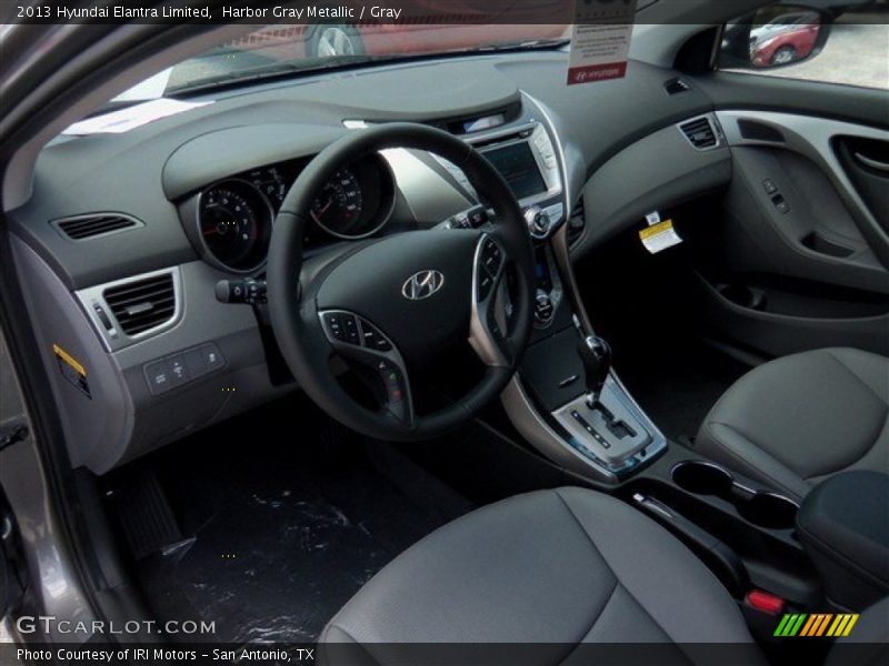Harbor Gray Metallic / Gray 2013 Hyundai Elantra Limited