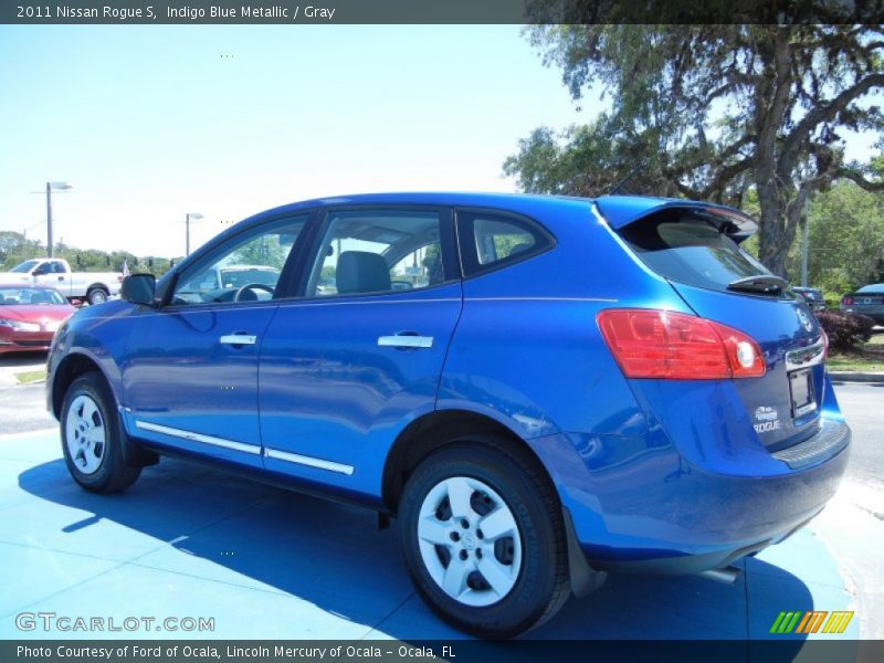 Indigo Blue Metallic / Gray 2011 Nissan Rogue S