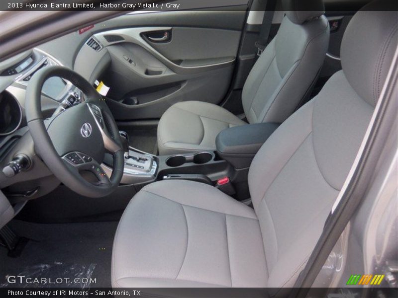 Harbor Gray Metallic / Gray 2013 Hyundai Elantra Limited
