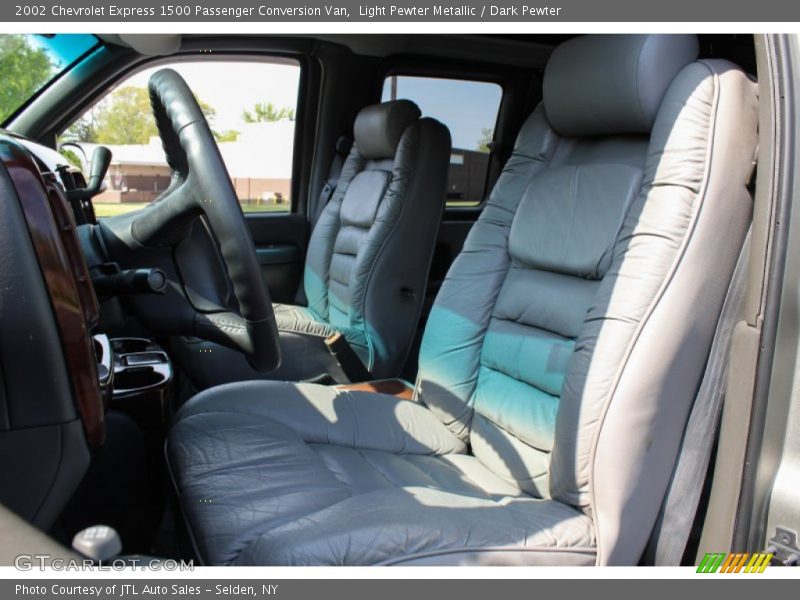 Light Pewter Metallic / Dark Pewter 2002 Chevrolet Express 1500 Passenger Conversion Van