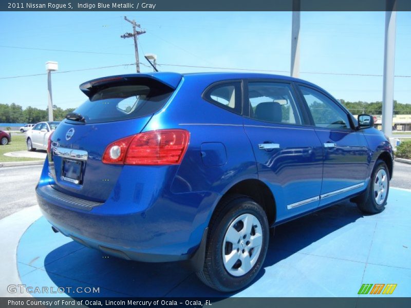 Indigo Blue Metallic / Gray 2011 Nissan Rogue S