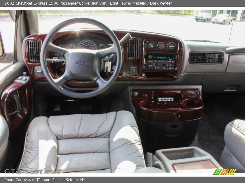 Light Pewter Metallic / Dark Pewter 2002 Chevrolet Express 1500 Passenger Conversion Van