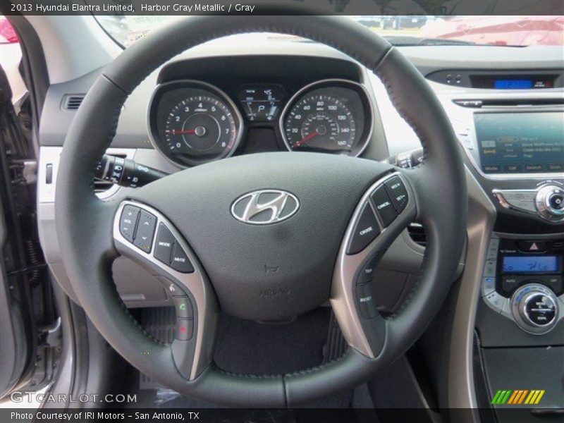 Harbor Gray Metallic / Gray 2013 Hyundai Elantra Limited