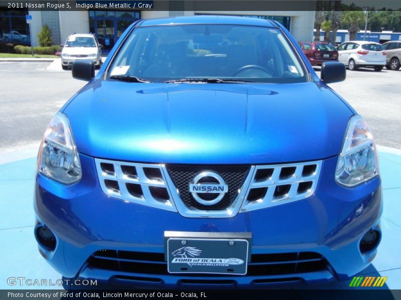 Indigo Blue Metallic / Gray 2011 Nissan Rogue S
