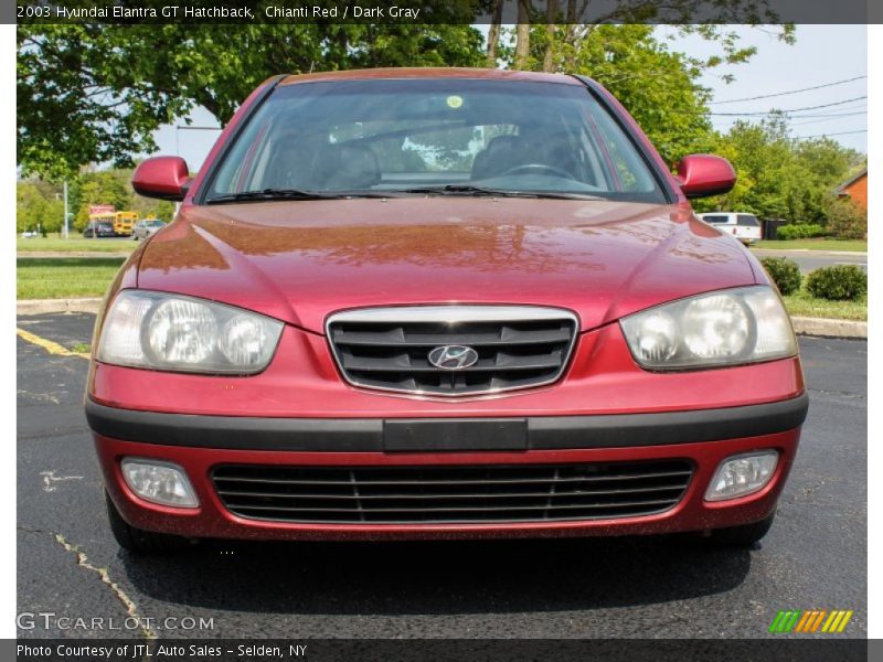 Chianti Red / Dark Gray 2003 Hyundai Elantra GT Hatchback